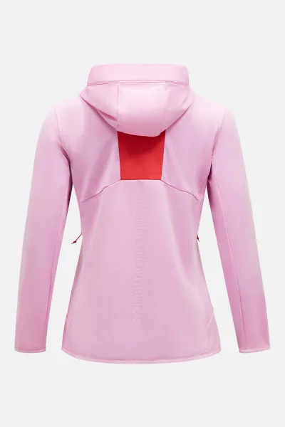 Mikina Peak Performance W Utility Light Zip Hood Morning Dew