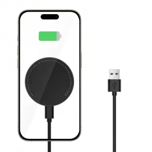 Tech-Protect A33 MagSafe bezdrôtová nabíjačka 15W, čierna