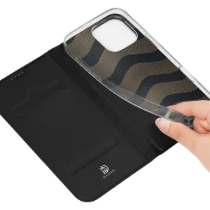 Dux Ducis Skin Pro knižkové puzdro na iPhone 16 Pro Max, čierne