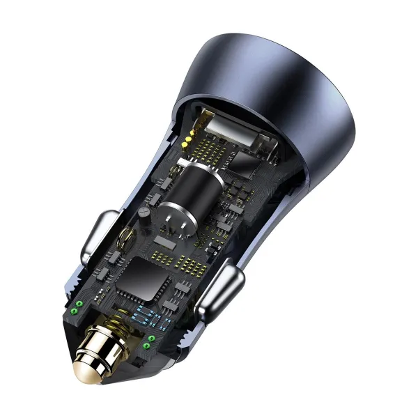 BASEUS GOLDEN CONTACTOR PRO 40W Nabíjačka do auta 2x USB šedá