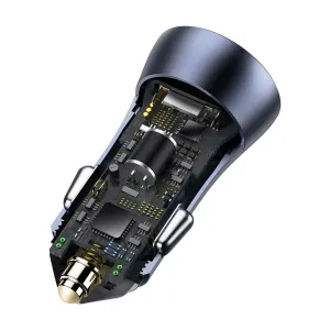 BASEUS GOLDEN CONTACTOR PRO 40W Nabíjačka do auta 2x USB šedá