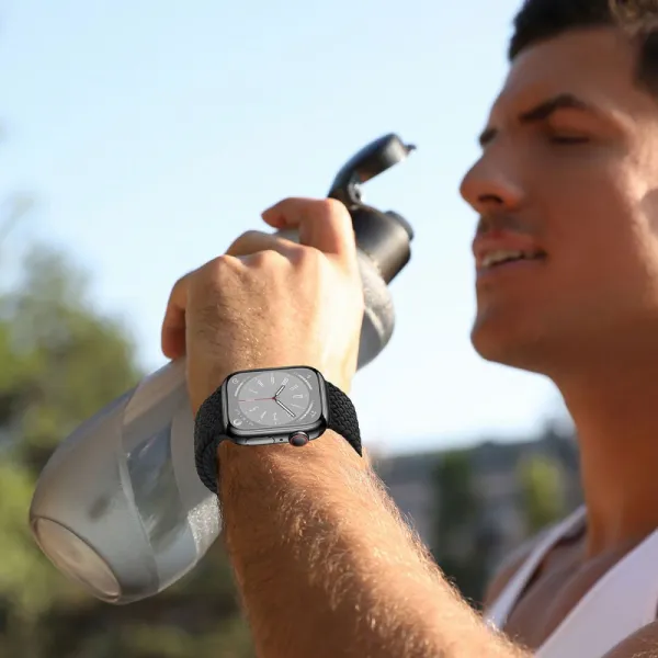 Tech-Protect Nylon Mag remienok na Apple Watch 38/40/41mm, titanium