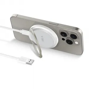 Tech-Protect A33 MagSafe bezdrôtová nabíjačka 15W, biela