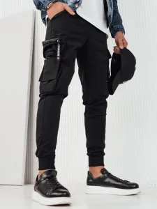 Trendy jogger kapsáčové nohavice pre pánov čierne