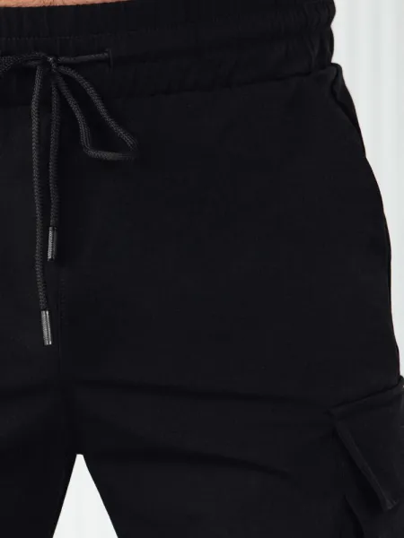 Trendy jogger kapsáčové nohavice pre pánov čierne