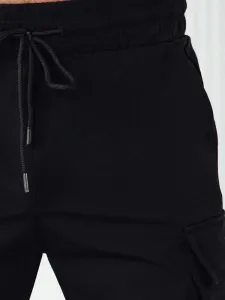 Trendy jogger kapsáčové nohavice pre pánov čierne