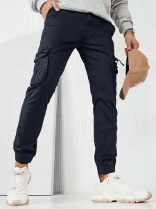 Trendy jogger kapsáčové nohavice pre pánov modré
