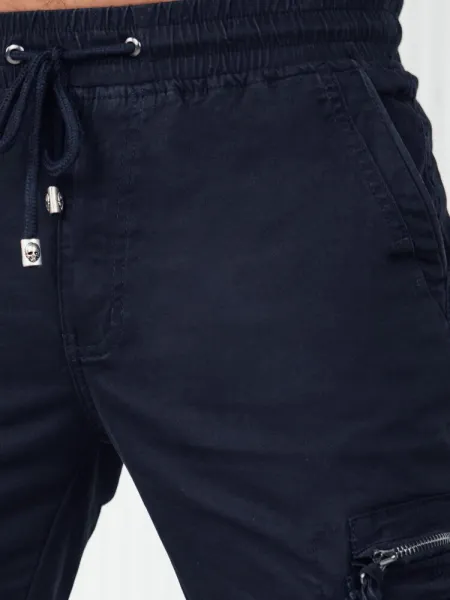 Trendy jogger kapsáčové nohavice pre pánov modré