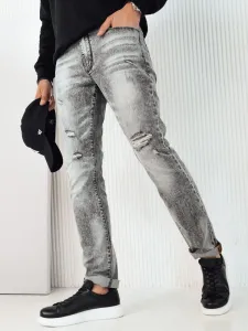 Pánske trendy jeansy šedé