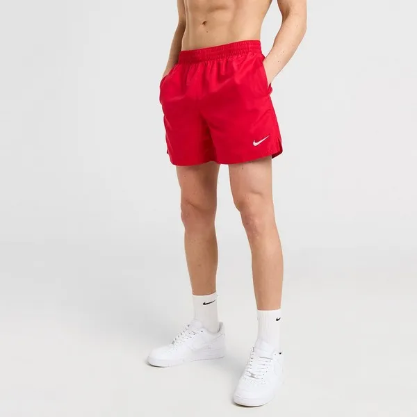 Nike ESSENTIAL LAP 5 Pánske plavecké šortky, červená, veľkosť