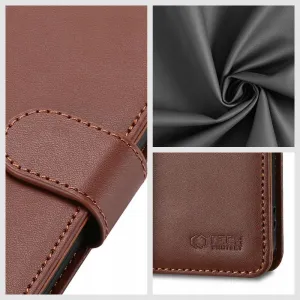 Tech-Protect Wallet knižkové puzdro na Samsung Galaxy A15 4G / 5G, hnedé