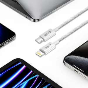 Tech-Protect Ultraboost Lite kábel USB-C / Lightning PD 27W / 3A 1m, sivý
