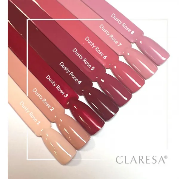 Claresa SoakOff UV/LED Color Dusty Rose gélový lak na nechty odtieň 4 5 g