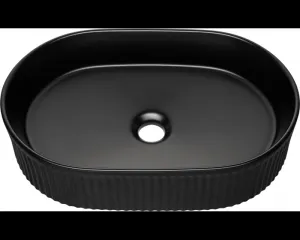 ArtCom Kúpeľňová skrinka s umývadlom a doskou NOVA Black DU60/1 | 60 cm
