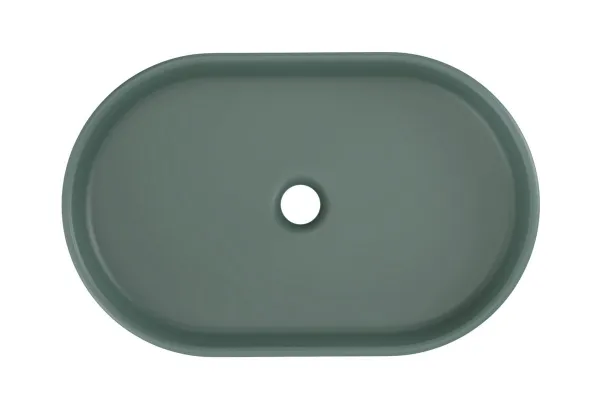 ArtCom Keramické umývadlo RIVER 2 E-6594 | zelený mat 55 x 35 cm