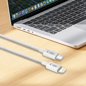Tech-Protect Ultraboost Lite kábel USB-C / Lightning PD 27W / 3A 2m, sivý