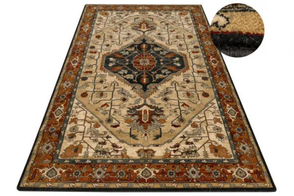 Koberec Polonia Serapi Ornament svetlý rubín
