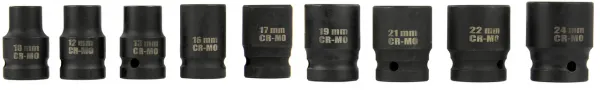 MARPOL Nástrčné klúče 10ks. šesťhranné BJC / 10-24MM / - M58235
