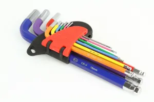 BJC Sada farebných guľových imbusových kľúčov 9kusov