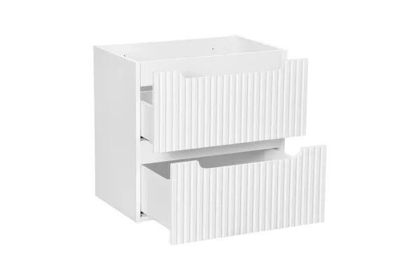 Comad Kúpeľňová zostava Nova White so skrinkami a umývadlami 140 cm biela/dub evoke