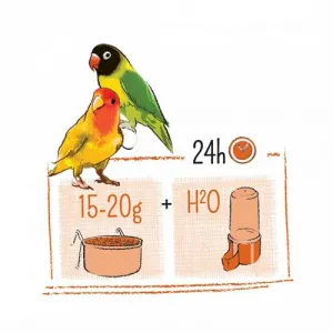 WITTE MOLEN Puur Lovebird krmivo pre agapornisy 2 kg