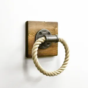 Hanah Home Vešiak na uteráky Boru orech/čierna