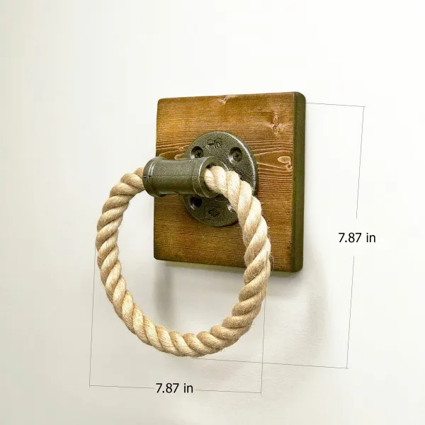 Hanah Home Vešiak na uteráky Boru orech/čierna