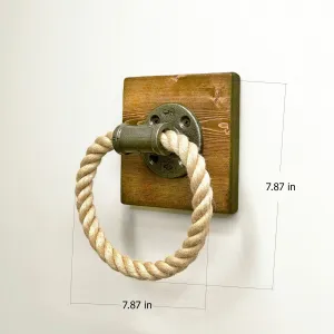 Hanah Home Vešiak na uteráky Boru orech/čierna