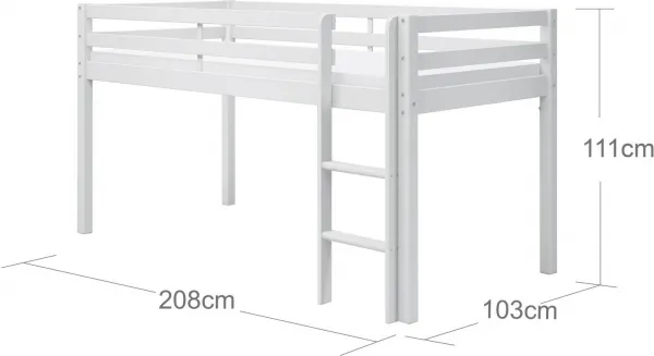 FALCO Vyvýšená posteľ ACTIMA 90x200 cm biela
