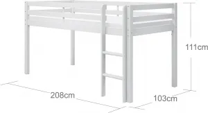 FALCO Vyvýšená posteľ ACTIMA 90x200 cm biela