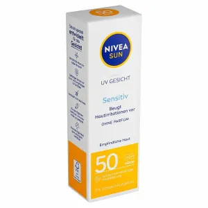 Nivea Sun Sensitive pleťový krém na opaľovanie OF 50 50 ml