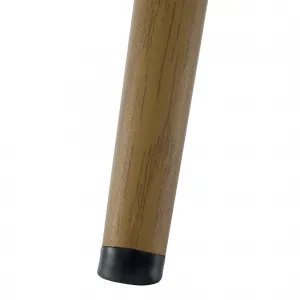 Kreslo s podnožou, ružová Velvet látka/dub, HABEN