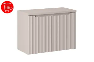 Comad Závesná skrinka pod umývadlo Nová Kašmírová I s doskou 80 cm kašmír