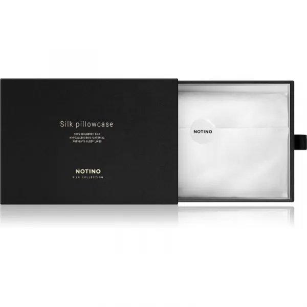 Notino Silk Collection Pillowcase hodvábna obliečka na vankúš Black 50x60 cm