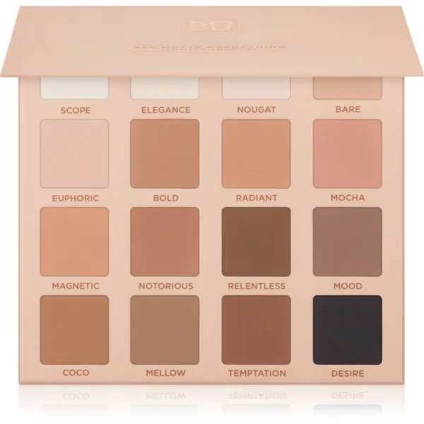 SOSU Cosmetics All Matte Everything Eyeshadow Palette paletka očných tieňov 16x2 g
