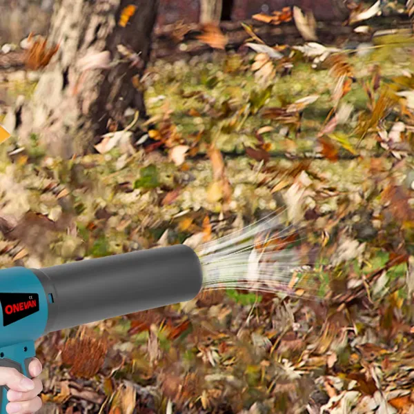 SUPER ULTRA VÝKONNÝ TURBO FÉN sušič karosérie, ofukovač snehu OneVan 4000W 400M/S 2 x batéria 928Vf. Náradie je vhodné pre batériu MAKITA 18V Batéria: Bez batéria