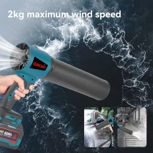 SUPER ULTRA VÝKONNÝ TURBO FÉN sušič karosérie, ofukovač snehu OneVan 4000W 400M/S 2 x batéria 928Vf. Náradie je vhodné pre batériu MAKITA 18V Batéria: Bez batéria