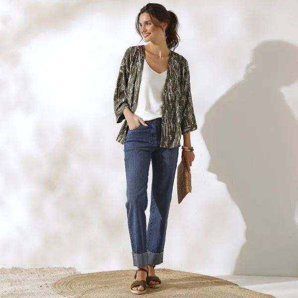 Kimono bunda s potlačou batiky