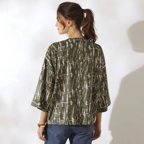 Kimono bunda s potlačou batiky