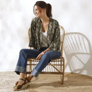 Kimono bunda s potlačou batiky
