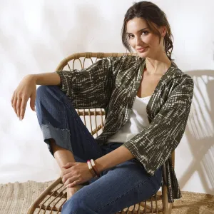 Kimono bunda s potlačou batiky