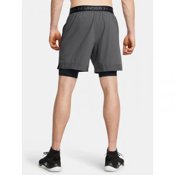 Pánske tréningové kraťasy UNDER ARMOUR UA Vanish Woven 2in1 Sts-GRY