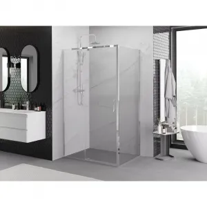MEXEN/S - Exo sprchovací kút dvere krídlové 155 x 70, transparent, chróm 819-155-070-01-00
