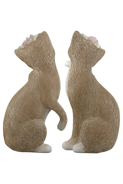 Gilde Dekorační figurky Kočka Nala, sedící, sada 2 ks