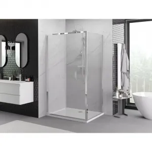 MEXEN/S - Exo sprchovací kút skladacie dvere 70 x 95, transparent, chróm 816-070-095-01-00