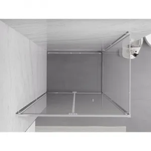 MEXEN/S - Exo sprchovací kút skladacie dvere 70 x 95, transparent, chróm 816-070-095-01-00