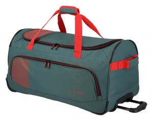Cestovná taška na kolieskach Travelite Basics Fresh Wheeled duffle L Green/orange