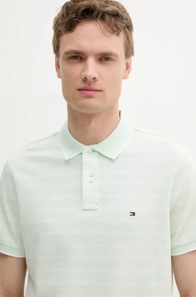 Tommy Hilfiger polo tričko pánske s prímesou ľanu