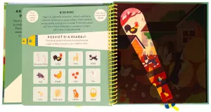 Posvieť a hľadaj Farma Kniha s kúzelnou baterkou