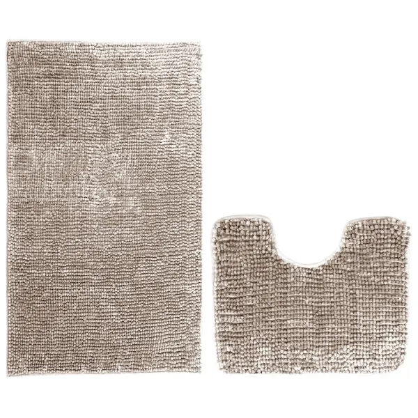 AmeliaHome Kúpeľňová sada kobercov Bati ružová, veľkosť 50x80+40x50